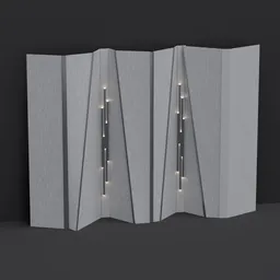 Modern Geometric Upholstered Wall Panel