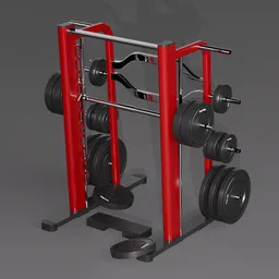 Commercial Smith Machine Weight Rack