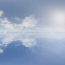 Clear Sky Ocean Reflection