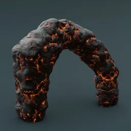 Stylized stone arch