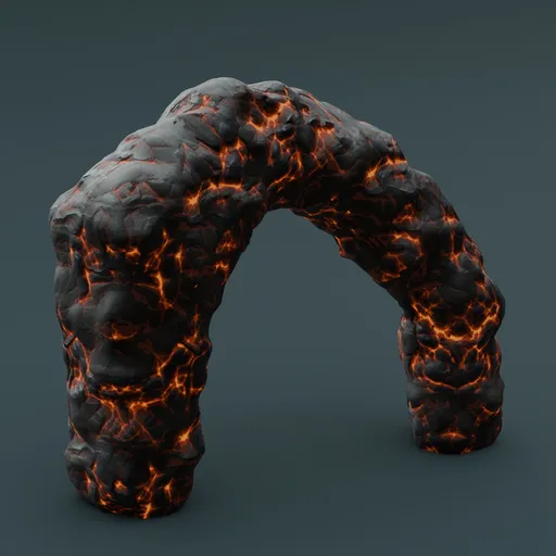 Stylized stone arch