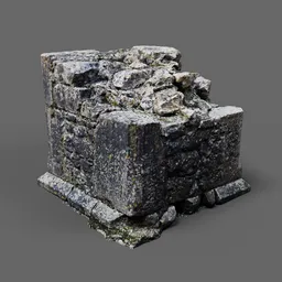 Old Stone Pillar Ruin