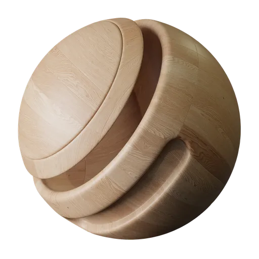 Regular-lay oak parquet