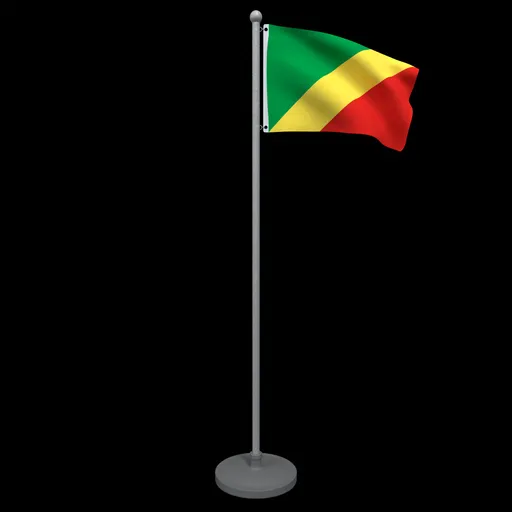 Animated Flag of D. R. of the Congo
