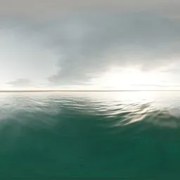 Moody ocean horizon sky