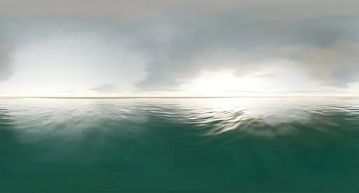 Moody ocean horizon sky