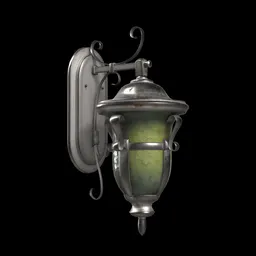 "Explore the highly-detailed and hyperrealistic retro wall light 3D model for Blender 3D, perfect for outdoor lighting. This beautiful pendant light features muted colors, ornate translucent microchip and exquisite iron railing that makes it a must-have for any 3D project."