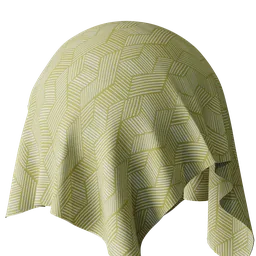 Geometric Green Jacquard