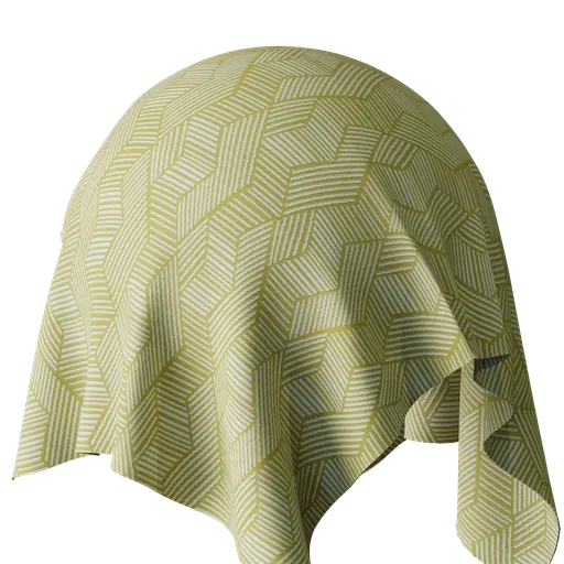 Geometric Green Jacquard