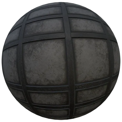 PBR material texture of dark aged wood for 3D modeling in Blender, perfect for medieval scenes.