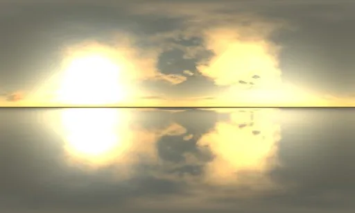 Soft Sunrise Sky Reflection