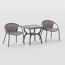 Rosette Woven Bistro Set