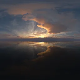 Dramatic Cloudy Sunset Sky