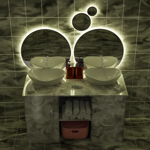 Cabinet and Sinks