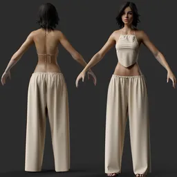 Female in Elegant Loungewear