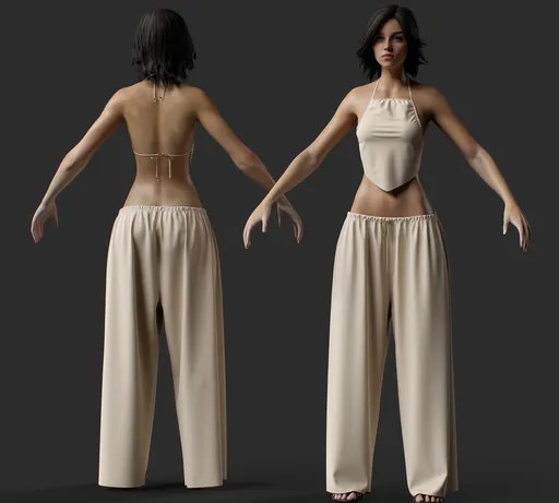 Female in Elegant Loungewear