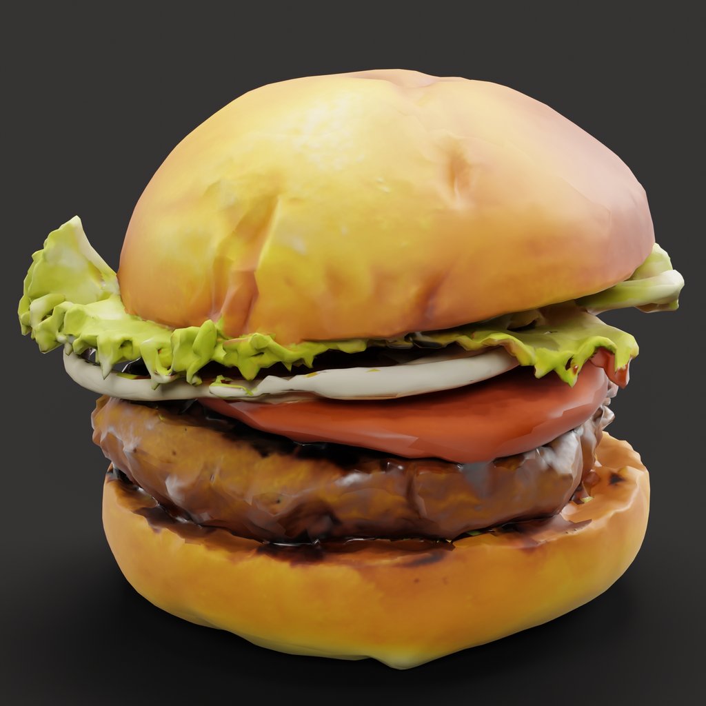 Burger | FREE Food models | Blendkit