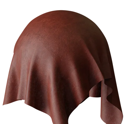 High-resolution PBR scanned red fabric texture for realistic 3D rendering in Blender and other 3D applications.