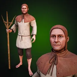 Farmer Rigged Game Ready