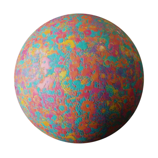 Vibrant Floral Abstract