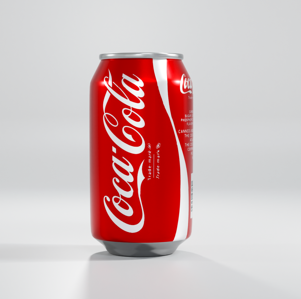 Coca Cola Soda Can | FREE Restaurant / Bar models | Blendkit