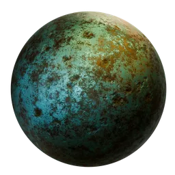 Procedural oxidized bronze