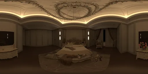 Night Warm Light Bedroom