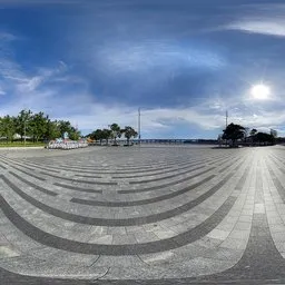 Open space in the square