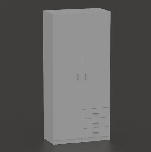 White wardrobe