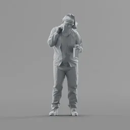 Lowpoly Bad Santa