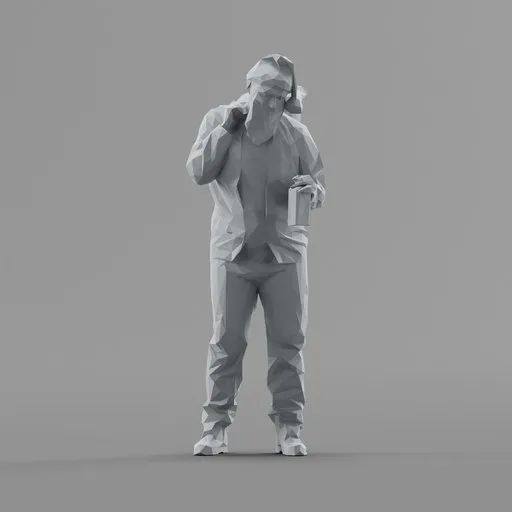 Lowpoly Bad Santa