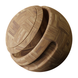 Square Basket Wood Floor