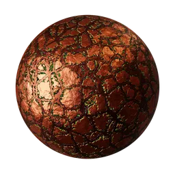 Cracked Oxidized Copper