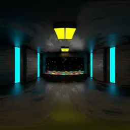 Neon Space Station