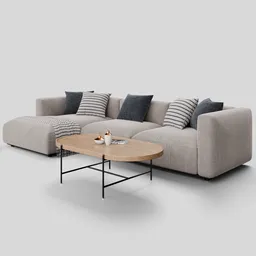 Modern Elegant Sofa Dambodue Modular