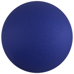 Navy Woven Fabric PBR Material