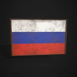 Russia Flag Picture Frame