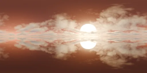 Red Cloudy Sky HDRi