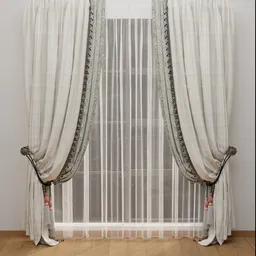 Elegant Classic Layered Curtains