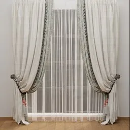 Elegant Classic Layered Curtains