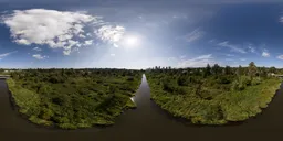 River City Sunny Cloudy Daytime