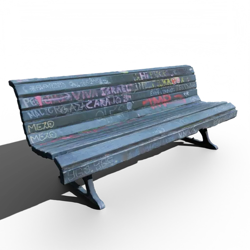 Wood Park Bench