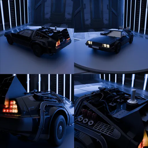 Futuristic Time Travel Vehicle