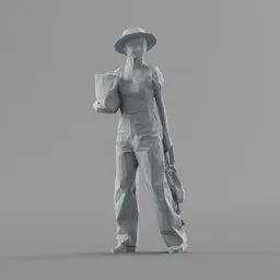Lowpoly Male Standing
