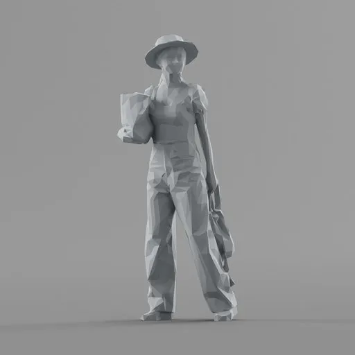 Lowpoly Male Standing