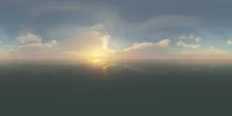 Cloudy Sunset Sky Ocean