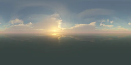Cloudy Sunset Sky Ocean