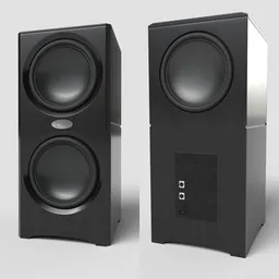H-Fi Subwoofer Black Wood