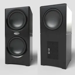H-Fi Subwoofer Black Wood