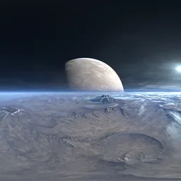 Sci-fi Alien Planet Landscape